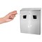 Alpine Industries Outdoor Wall-Mounted Cigarette Butt Disposal Receptacle with Removable Ashtray Bin, Stainless Steel ALP490-01-SS-MK - alternate 5